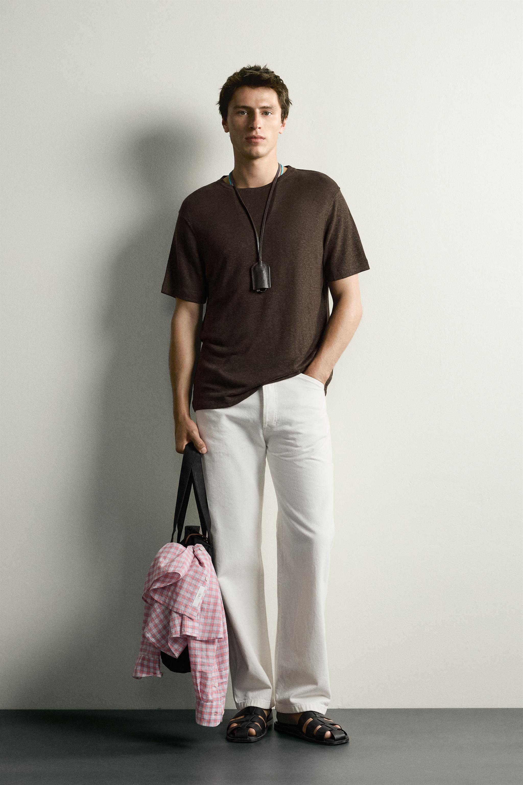 HEMP-VISCOSE REGULAR FIT T-SHIRT